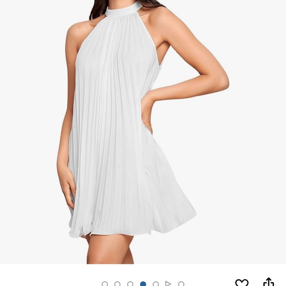 JM Studio Women's Casual Sleeveless Tie Back Halter Dress Mini Size 14